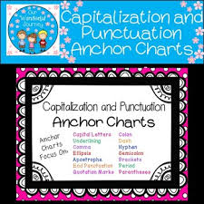 Capitalization And Punctuation Anchor Charts
