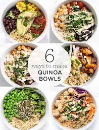 It's a quick and nutritious recipe for summer picnics or potluck this wholesome salad features quinoa, which is a seed containing protein, fiber, folate, and other nutrients. Healthy Quinoa Bowls 6 Delicious Ways Simply Quinoa