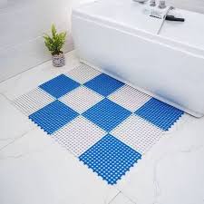 4pcs floor tiles rubber with drain