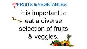 Fruits And Vegetable Unit