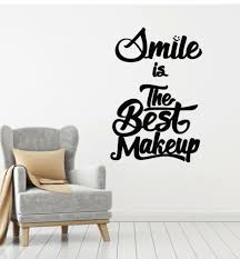 Vinyl Wall Decal Smiles Best Makeup