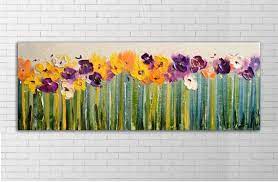 abstract flower painting flower wall