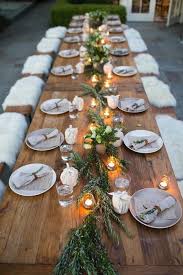 country rustic wedding table decoration