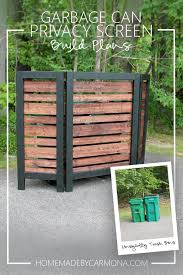 Garbage Can Privacy Screen Home Made