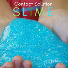 easy contact solution glitter slime