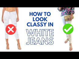 how to wear in white jeans in summer