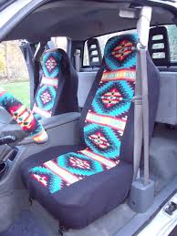 1 Set Of Tribal Print Seat Cover And