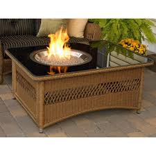 Target / patio & garden / fire pit coffee tables. Outdoor Greatroom Company Naples 48 Inch Propane Fire Pit Coffee Table With Black Glass Top Bbqguys