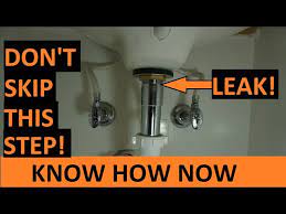 new bathroom sink drain leaks at