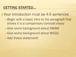 Compare And Contrast Thesis Statements How To Write A