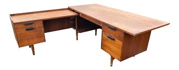 Desk is in a storage unit in linden. Vintage Mid Century Modern Executive Desk Chairish