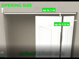 how to size a rough opening bifold door