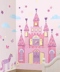 Purple Princess Castle Wall Decal Set