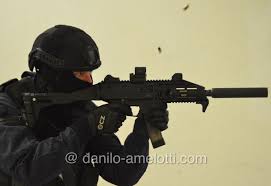 Equipped with a folding, adjustable lop stock, accuracy can be had out to 250 yards. Scorpion Evo 3 A1 Danilo Amelotti