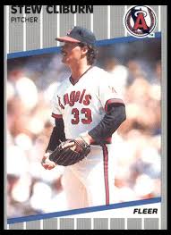 1989 Fleer #471 Stew Cliburn California Angels Baseball Card