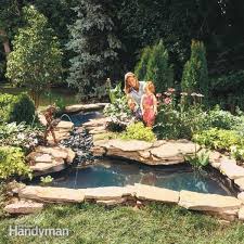 how to build a water garden stream diy
