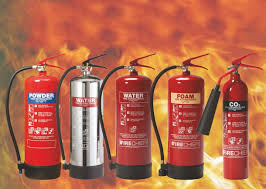type of fire extinguisher to be used