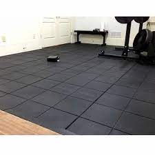 black rubber home gym flooring for