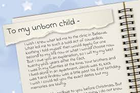 open letter to an unborn child the