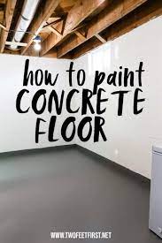Paint A Concrete Floor In A Basement