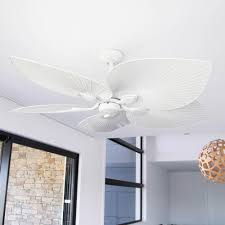 White 5 Blade Tropical Ac Ceiling Fan