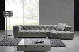 gray full leather sectional sofa set