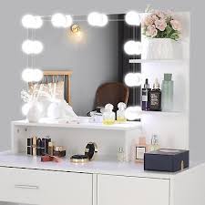 vanity table round led light mirror 2