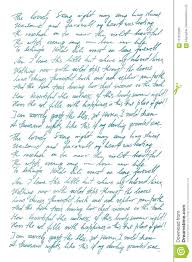 Undefined Text English Handwritten Letter Handwriting