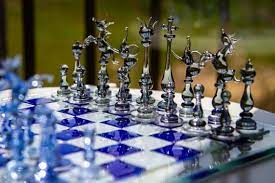 Luxury Unique Chess Set Handmade Murano