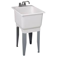 Franke sinks can be brought from home depot. Reviews For Mustee Utilatub Combo 18 In X 23 5 In X 33 In Co Polypure Floor Mount Laundry Tub 12c The Home Depot