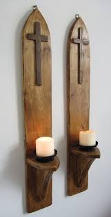 Church Style Wall Sconce Candle Holders
