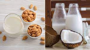 almond milk vs coconut milk what s the