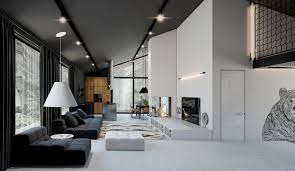 Beautiful architecture house pool nice house inside small modern home decor via. Cozy House With Black And White Interior Bhibu