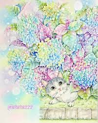 大人の塗り絵ハッシュタグ instagram 写真と動画 パズドラ 塗り絵 ネコ イラスト 塗り絵