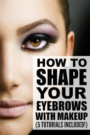 shape your eyebrows with makeup
