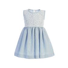 Shop Lito Little Girls Light Blue Lace Bodice Sleeveless Easter Dress Overstock 28755725