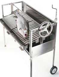 summer test wood fired barbecue grill
