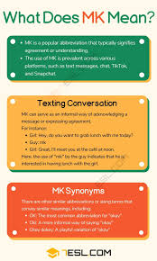 mk meaning what does mk mean in text