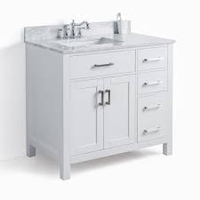 Compare products, read reviews & get the best deals! Cutler Kitchen Bath Caru 36 In Drop In Single Sink Bathroom Vanity With Natural Marble Top Lowe S Canada Bathroom Vanity Bathroom Bathroom Sink Vanity