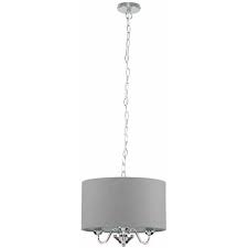 Chrome Suspended Ceiling Light 3 Way