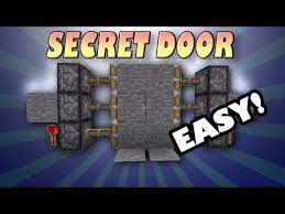 how to make secret door in minecraft