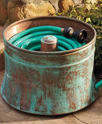 Patina Copper Hose Pot Frontgate