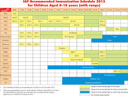 recommended immunization schedule for