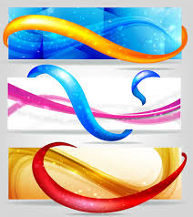 colorful banner vectors free