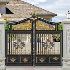 simple design gates wrought iron