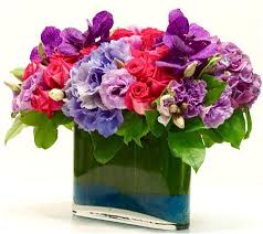 Hot Pink And Purple Flower Mix My Los Angeles Florist In West Hollywood Ca Los Angeles Florist