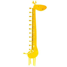 Trycooling Acrylic Giraffe Measure Height Growth Chart Stickers Wall Decor Photography Props For Baby Kids Yellow 1