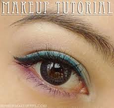 makeup look bourjois blue eyeliner