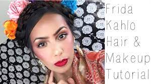 frida kahlo hair makeup tutorial