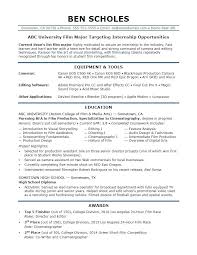 Best Resume Template For Internship